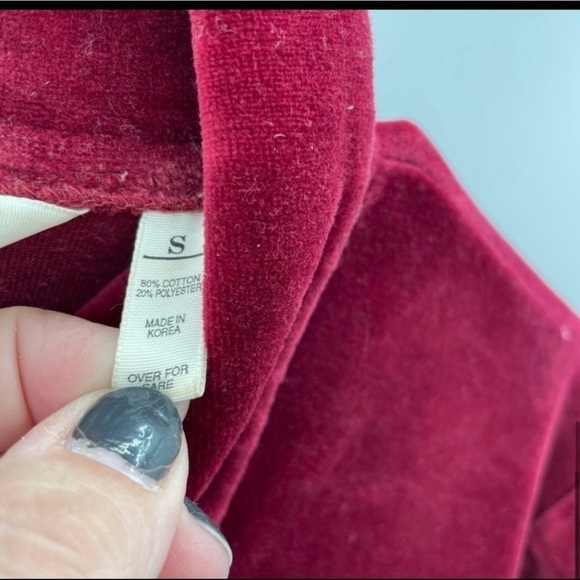 VINTAGE S VICTORIA SECRET Country red velvet onsie loungewear Dark romantic - Picture 5 of 6